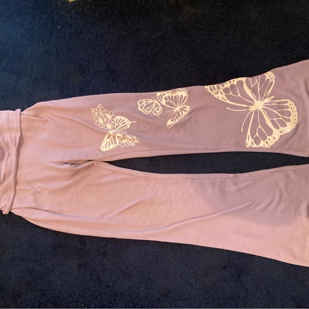 Butterfly Print Women's Pants